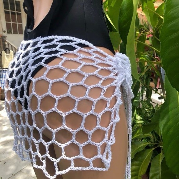 handmade Crochet swim coverup - Picture 4 of 4